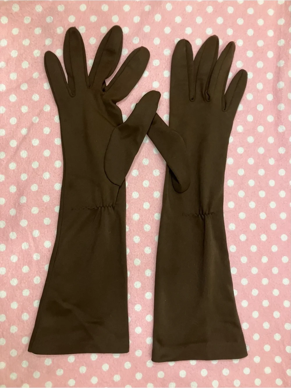 Vintage Brown Ladies Gloves 7